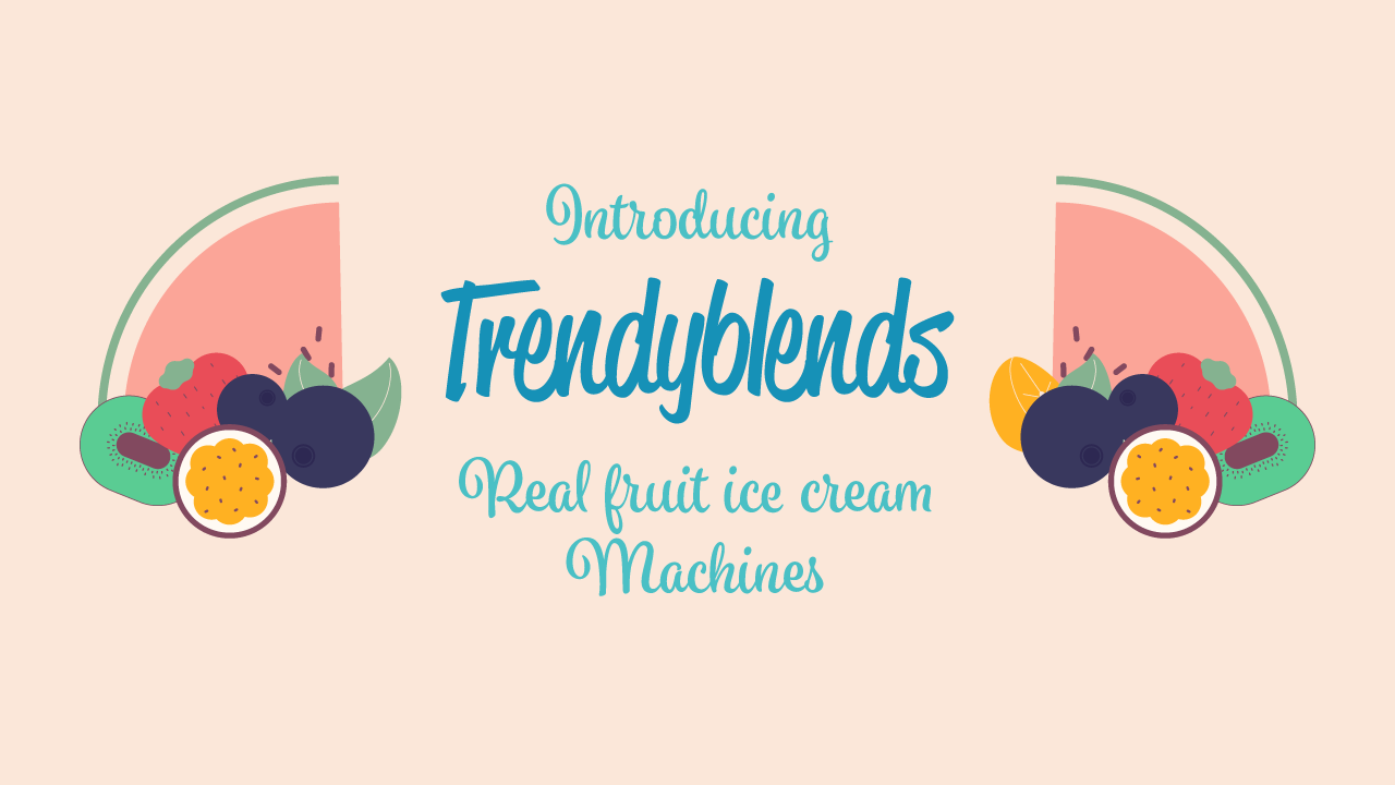 Trendyblends Real Fruit Ice Cream Blender